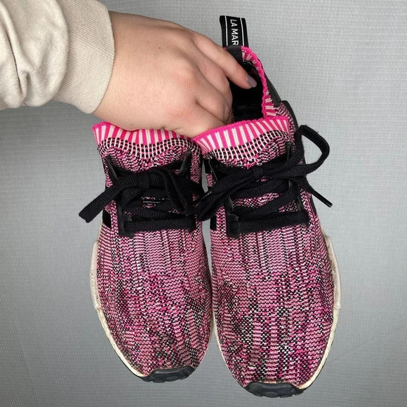 adidas NMD‎ R1 Primeknit Pink Rose Womans 9 - Picture 3 of 7